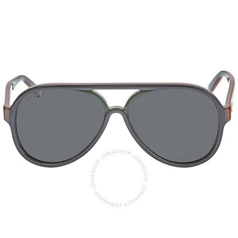 gucci 0270|Gucci GG0270 Grey Pilot Men's Sunglasses GG0270S 002 57.